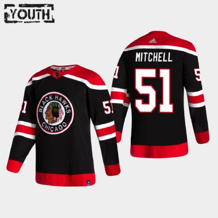Chicago Blackhawks Ian Mitchell 51 2020-21 Reverse Retro Authentic Shirt - Kinderen